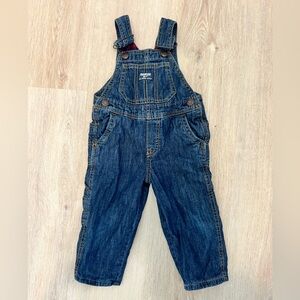 2T Kids OshKosh B’gosh Denim flannel-lined Overalls